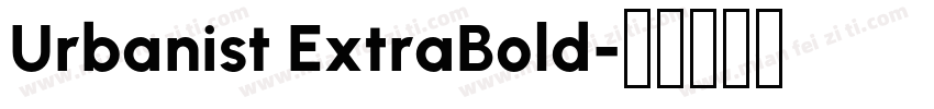 Urbanist ExtraBold字体转换
